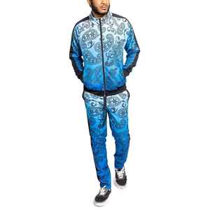 Survêtement en coton et polyester pour homme, personnalisable avec fermeture éclair, nouveau design, qualité supérieure, impression par sublimation, vente en gros - Product Image 1