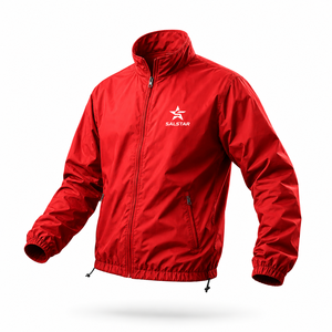 Veste de sport personnalisée pour homme, coupe-vent à fermeture éclair intégrale, veste d'entraînement rouge tendance, veste en polyester pour équipe sportive - Product Image 1