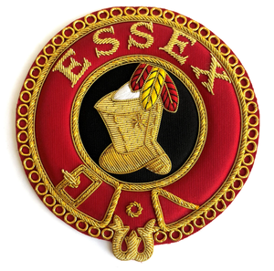 Insignia Masónica de Lujo Bordada a Mano con Hilo Metálico del Gran Priorado de los Caballeros de Malta, Parche Cosido Personalizado OEM - Product Image 2