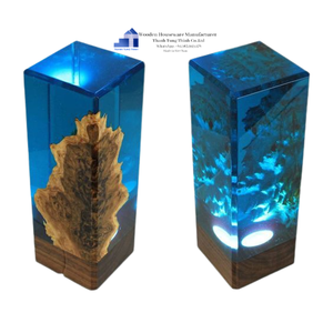 Escultura Artística de Resina Epoxi en Forma de Pirámide con Incrustaciones de Madera, Escena Oceánica, Decoración para el Hogar, Hecho en Vietnam - Product Image 4