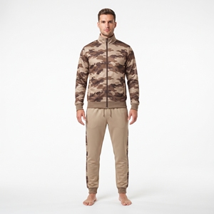 Men's <b>Camouflage</b> Sublimation Sports <b>Tracksuit</b> Custom Logo Training Set Athletic Jacket Pants Wholesale Fitness Sportswear - Product Image 5