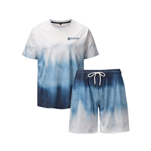 Service OEM personnalisé Ensemble t-shirt et short décontractés d'été pour hommes 100% coton respirant de haute qualité - Product Image 1