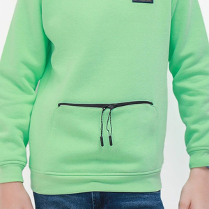 เสื้อฮู้ดแบบสวมใส่สบายพร้อมเชือกผูกปรับได้และขอบเอวยางยืด - Product Image 6