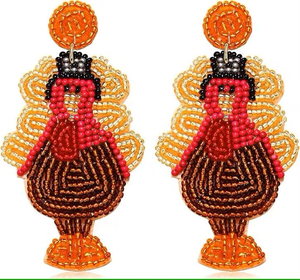 Crown Shaped Beaded Embroidery <b>Earrings</b> Bey Beaded Bee <b>Earrings</b> Queen Bee From India <b>Handmade</b> <b>Earrings</b> for Women - Product Image 6