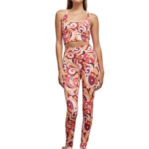 Woman Yoga Set Sublimation Printed <b>Women</b> Sexy Quick Dry Yoga Set Fitness Active <b>Clothing</b> Custom designs printing yoga sets - Product Image 1