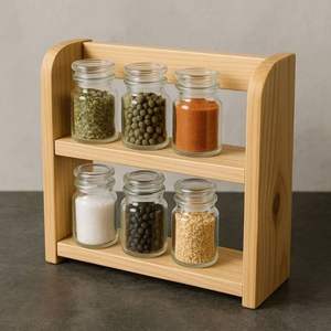 Boîte à épices artisanale en bois de Sheesham avec motif gravé – Organisateur d'épices en bois de qualité export - Product Image 5