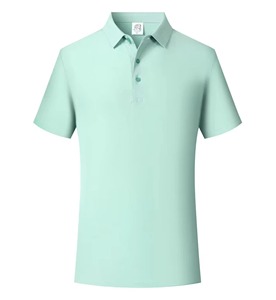 Polo personnalisé pour homme, blanc, manches courtes, 100% coton piqué, tricoté, décontracté, couleur unie, respirant, coupe classique, boutons - Product Image 2
