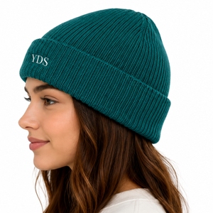 Bonnet en tricot côtelé unisexe personnalisé, qualité supérieure, tricot doux, confort chaud, prêt pour l'hiver, qualité d'exportation, bonnet personnalisé sur mesure - Product Image 3