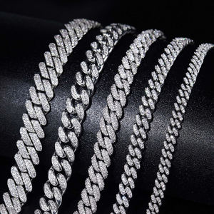 Cadena Cubana de Moissanita de Aspecto Premium con Plata de Ley 925 Duradera, Colección de Joyería de Lujo para Hombre, Uso Diario - Product Image 3
