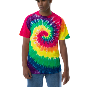 Camiseta Tie Dye Personalizada al por Mayor, Último Diseño, Manga Corta, Verano, Unisex, Camisetas Tie Dye para Hombre, Talla Grande - Product Image 1