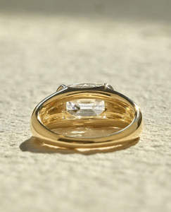 IGI/GIA Lab Grown Cut Diamond Vintage 14K Anillo de boda/compromiso amarillo Unisex Oro blanco fino para fiesta de aniversario-Worthy - Product Image 2