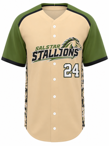 ชุดเบสบอล/ซอฟต์บอลแบบสั่งทำพิเศษ ไซส์พลัส SALSTAR SPORTS พิมพ์ลายแบบ Sublimation สายปรับได้ แห้งเร็ว ระบายอากาศได้ดี 100% สำหรับทุกเพศ - Product Image 1