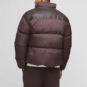 Blouson bomber court en toile de haute qualité au meilleur prix pour l'hiver, avec logo sur le devant, antibactérien, à capuche, pour homme - Product Image 3