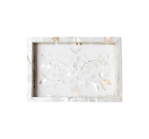 Plateau de service et de rangement en nacre de qualité export pour l'organisation de la table de salle à manger à domicile, cadeau et décoration intérieure - Product Image 2