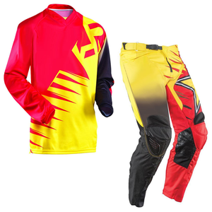 Ensemble de motocross tout-terrain personnalisé, pantalon et maillot, design sublimé avec logo personnalisé - Product Image 1