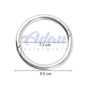 Anello Nasale Riutilizzabile in Acciaio Inox Adan 9,5 Cm, Anello Nasale per Bovini, Strumento Essenziale per la Gestione del Bestiame e Veterinaria - Product Image 1