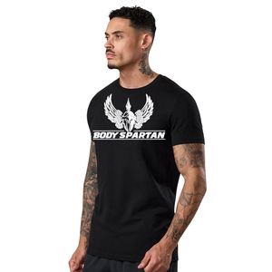 Camiseta negra de jersey para hombre, camiseta deportiva de manga corta para gimnasio, transpirable, ligera, para correr, fitness, ropa deportiva informal y activa - Product Image 1