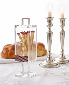 งานฝีมือที่สวยงามทันสมัย Lucite chanukah ชาวยิวสำหรับผู้ถือฉลองเทศกาลประเพณีศิลปะโปร่งใสจักรวาล - Product Image 5
