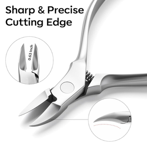 Nouvel outil de beauté professionnel : Pince à cuticules ergonomique en acier inoxydable de haute précision pour éliminer les peaux mortes - Product Image 2