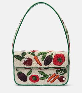 Pochette artisanale pour femmes et jeunes filles, motif plage, broderie de perles, fabriquée en Inde - Product Image 1