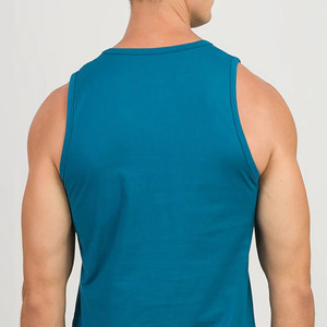 Men's Breathable Plus Size Gym <b>Stringer</b> Tank Top Black Athletic Workout Sleeveless Muscle Fitness <b>Vest</b> OEM Cotton/Spandex - Product Image 4