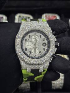 Relojes Mecánicos de Lujo para Hombre, Diseño Brillante 2026, Multifunción, Acero Inoxidable de Alta Calidad, Correa de Goma de 16 mm, Diamantes y Moissanita - Product Image 5