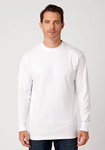 <b>Mens</b> Long Sleeve T Shirt Slim Fit Solid Color Soft <b>Stretch</b> Breathable Lightweight Casual Daily Wear Crew Neck Top - Product Image 5