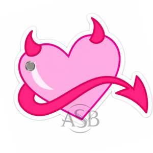 แผ่นต่อขนตา Devil Heart Lash รูปหัวใจสีชมพู แบบยั่งยืน พร้อมโลโก้สั่งทำ อุปกรณ์เสริมความงามระดับมืออาชีพ - Product Image 2