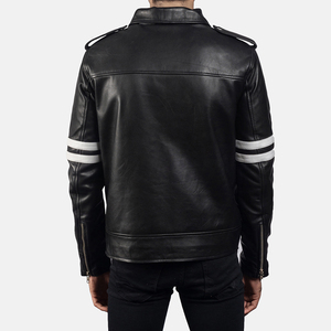 Custom Private Label Full Sleeves Motorbike <b>Jacket</b> For Sale Genuine Customized <b>Men</b> Leather <b>Jacket</b> In Solid Color - Product Image 2
