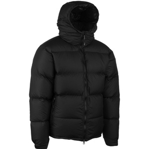 Chaqueta Acolchada con Capucha para Hombre, Negra, Impermeable, Cortavientos, Relleno de Algodón, Cierre de Cremallera, Abrigo Casual de Invierno, Corte Regular, Camuflaje - Product Image 4