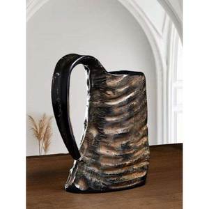 Venta al por Mayor de Tazas de Cerveza de Cuerno Natural Reutilizables y Ecológicas Hechas a Mano en India con Acabado Pulido y Capacidad Personalizable - Product Image 4