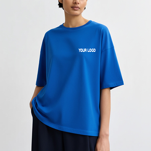 Camisetas de Mujer Recién Llegadas 2026, 100% Algodón, Corte Regular, Logotipo Personalizado Serigrafiado, Cuello Redondo, Ropa Casual de Verano - Product Image 1