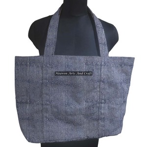Sac fourre-tout imprimé indien fait à la main 100% toile de coton sac de transport nouveau Style sac de marché cadeau pour elle - Product Image 1