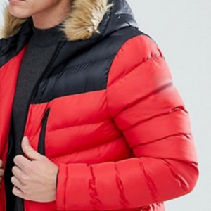 Chaqueta de Invierno Acolchada Roja para Hombre OEM ODM con Logotipo Personalizado |   Chaqueta Acolchada Premium, Cálida, Resistente y Cortavientos - Product Image 2