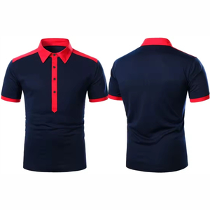 เสื้อยืดแขนสั้นผู้ชายสีดำล้วน คอซิป พิมพ์ลาย ผ้าถักเนื้อนุ่ม 100% คอตตอน ป้องกันรอยยับ สไตล์ไฮสตรีท - Product Image 6