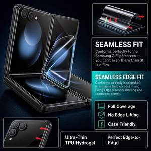 Protection d'écran pour appareils électroniques grand public Samsung Galaxy Z Flip 7 Flip 8 – Film souple en hydrogel TPU flexible – Fabrication sur mesure - Product Image 3