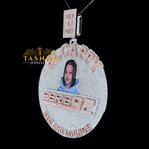 Premium Iced-Out Piraten-Anhänger Unisex Modeschmuck mit Moissanit-Stein für Halloween, Hochzeiten, Partys und Geschenke - Product Image 2