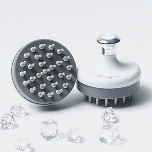 Brosse à cheveux rafraîchissante pour le cuir chevelu THEMAQUEEN, masseur intégré avec réfrigérant, outil portable en aluminium et ABS, étanche, modèle JB205005 OEM/ODM - Product Image 2