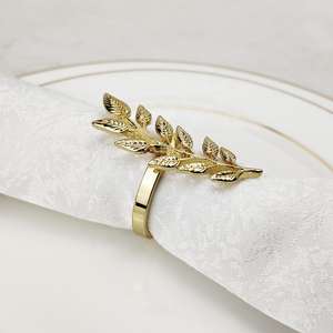 Premium Elegant Metal Napkin Rings Set Eco-Friendly & Durable Luxury Dining Accessories for Restaurants Hotels Home Camping Use - Product Image 1