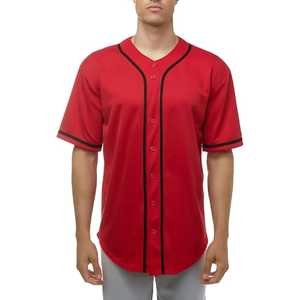 Camiseta de Béisbol Sublimada con Botones Completos para Clubes Deportivos de EE. UU. y Europa, Diseño Personalizado, Ropa de Entrenamiento - Product Image 1