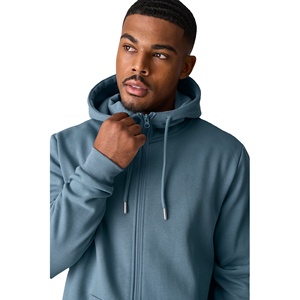 Sweat à capuche zippé épais pour homme, 470 GSM, en molleton de coton, style urbain hiver, chaud, personnalisable, fabricant OEM - Product Image 6
