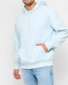 Sweat à capuche personnalisé pour homme avec broderie de logo sur le devant, en molleton 100 % coton de qualité supérieure, avec poche, coupe confortable, commandes en gros - Product Image 1