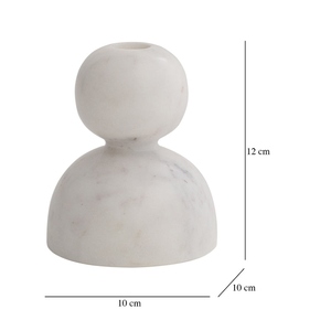 Hot Selling white alabaster taper <b>candle</b> holders elegant natural <b>flame</b> stone minimalist pillar <b>candle</b> stand - Product Image 2