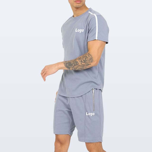 เสื้อยืดแขนสั้นและกางเกงขาสั้นชุดคู่สำหรับผู้ชาย สไตล์ลำลองฤดูร้อน ขายดี พร้อมดีไซน์สั่งทำพิเศษ ผ้าฝ้าย 100% แห้งเร็ว - Product Image 6