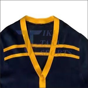 Cardigan Unisexe Tricoté de Haute Qualité, Motif Patchwork Hiver, Anti-Plis, Imprimé Lumineux Brodé, Doublure en Coton Informatique - Product Image 2