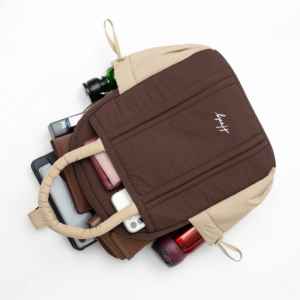 Mochila Lady Puffy de Material Tipo Paracaídas con Cierre de Cremallera, Correa Ajustable y Diseño de Bolsillos Funcionales para Uso Diario - Product Image 5