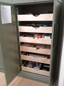 Pull-Out Wooden Kitchen Cabinet Shelves Slide Drawers Soft Close Multifunctional Durable Eco-Friendly Modern Storage Tools - Product Image 6