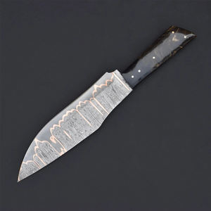Couteau de cuisine de luxe en cuivre à motif Damas, style chef, avec construction à lame pleine, pour équipement de camping - Product Image 2