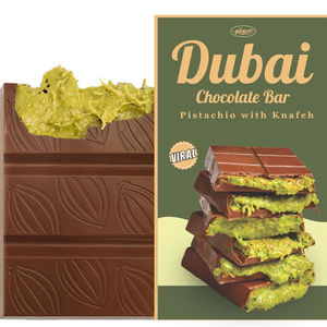 Barra de Chocolate Knafeh con Pistacho de Dubái - Oferta Exclusiva B2B al por Mayor para Supermercados y Exportación Internacional - Product Image 6