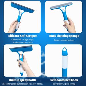 Tergivetro per Porte e Finestre in Vetro, Pulitore Domestico per Bagno, Piastrelle e Vetri Auto, Tergivetro Anti-Graffio - Product Image 3